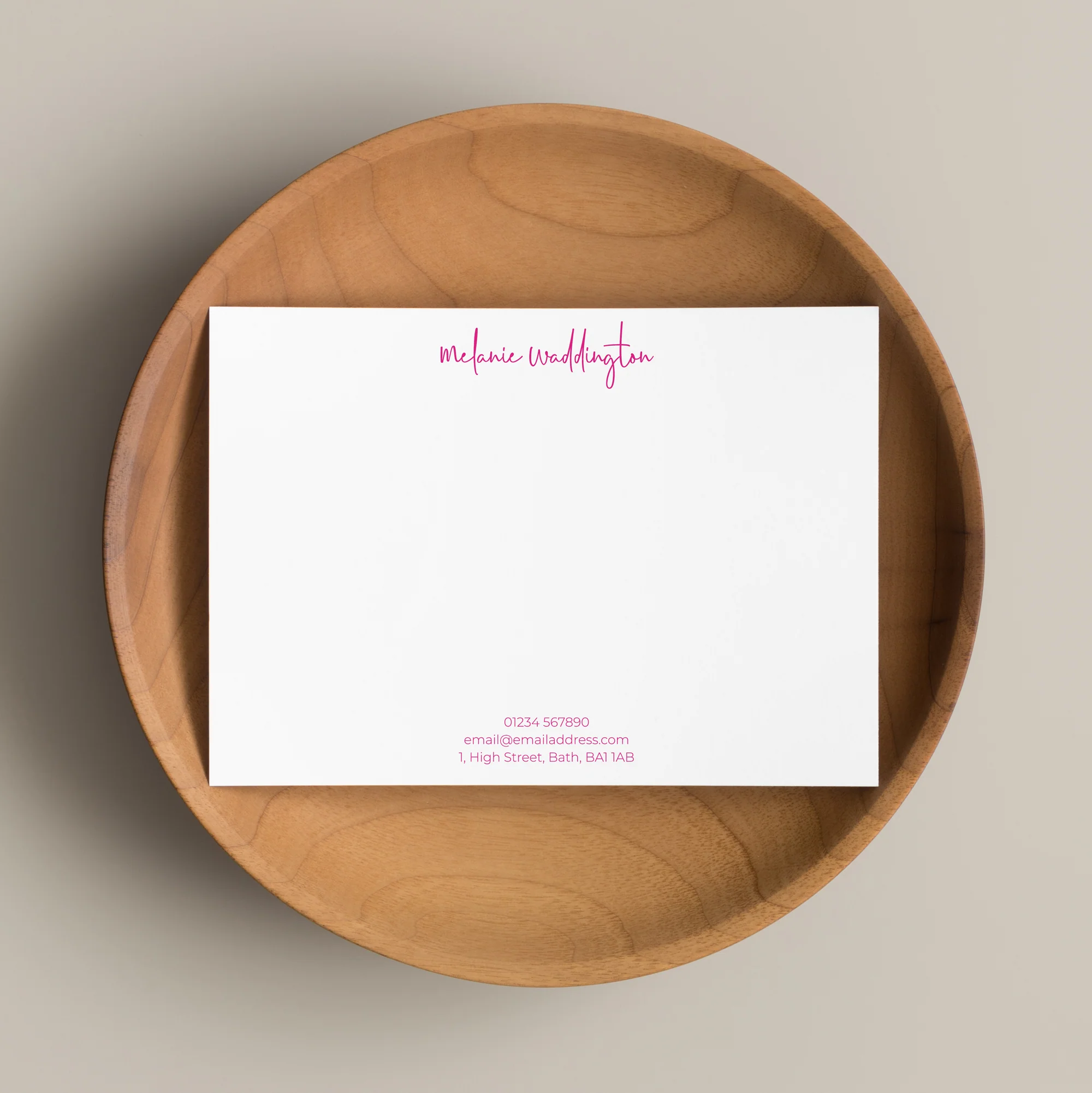 Classic Personalised Note Cards