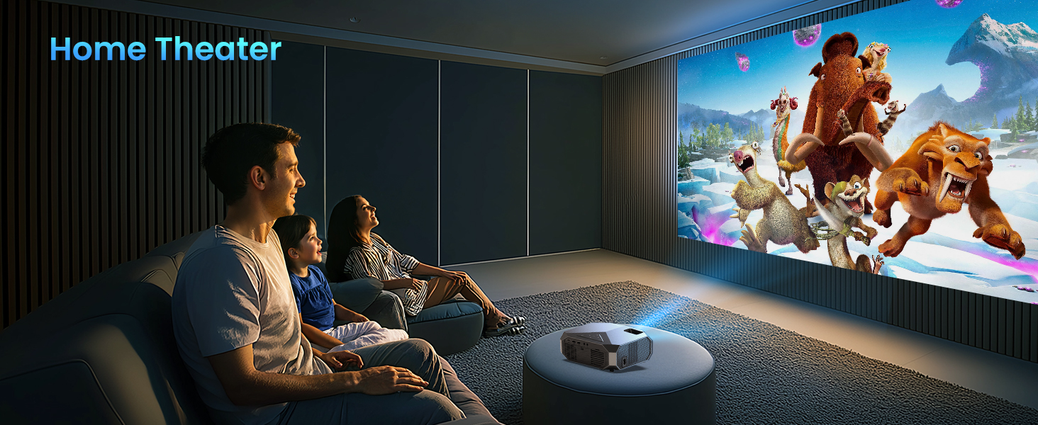 outdoor projector with wifi and bluetooth