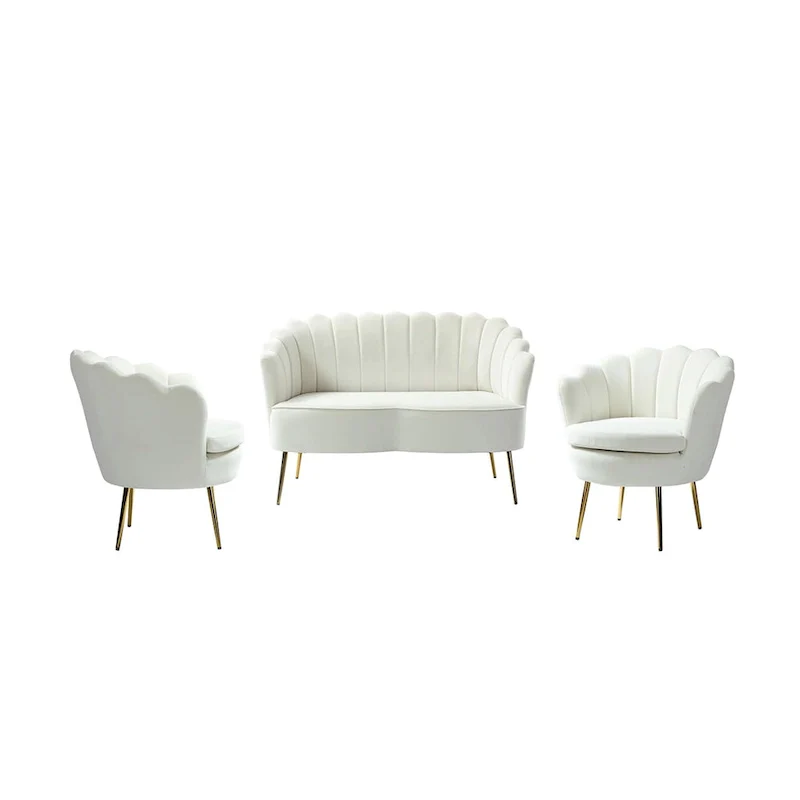 Xabier 52 in. 3 Piece Living Room Set by HULALA HOME