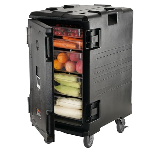 VEVOR Contenitore termico per alimenti, 109 Qt Hot Box per catering, LLDPE Food Box Carrier con doppie fibbie, scaldavivande con manici, caricatore terminale con ruote per ristorante, mensa, ecc. : Amazon.it: Commercio, Industria e Scienza