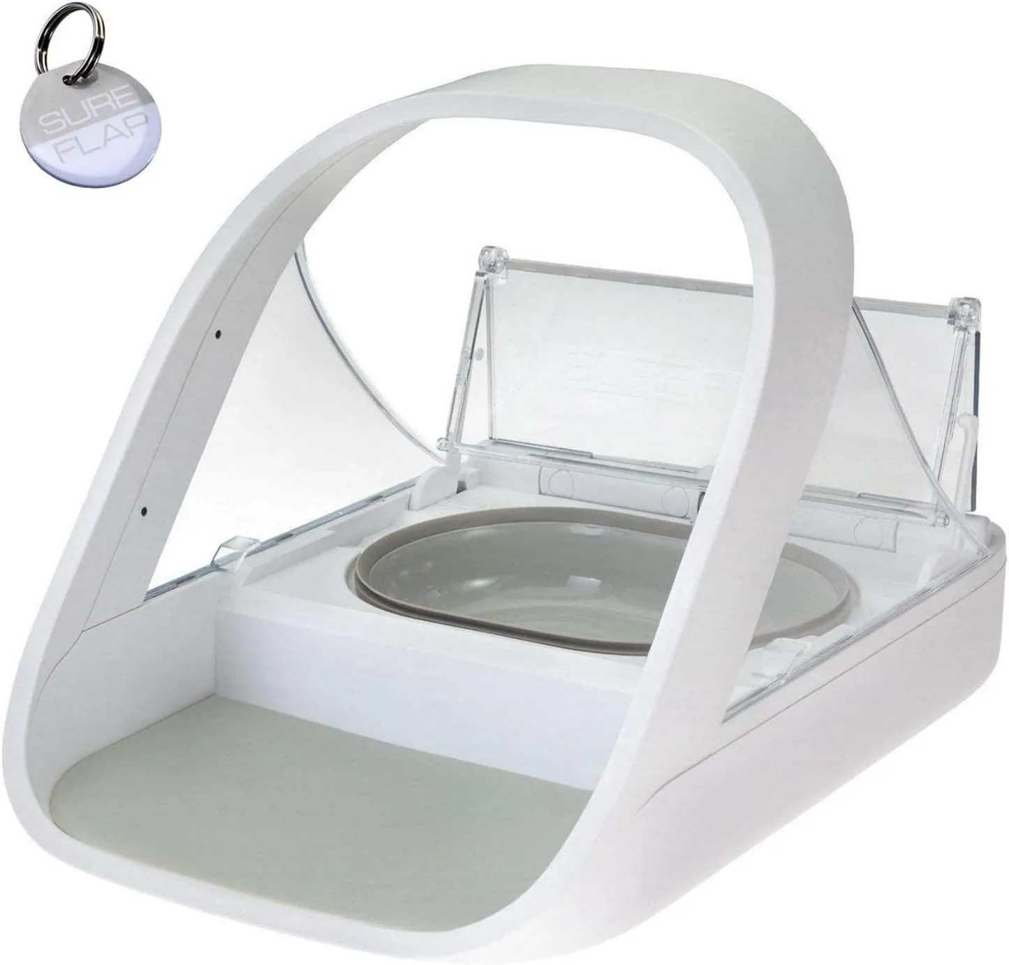 Automatischer Futterautomat f��r Haustiere - Mikrochip-Futterautomat f��r Haustiere - MPF001 - Geeignet f��r Nass- und Trockenfutter - Bonus eOutletDeals Tierhandtuch