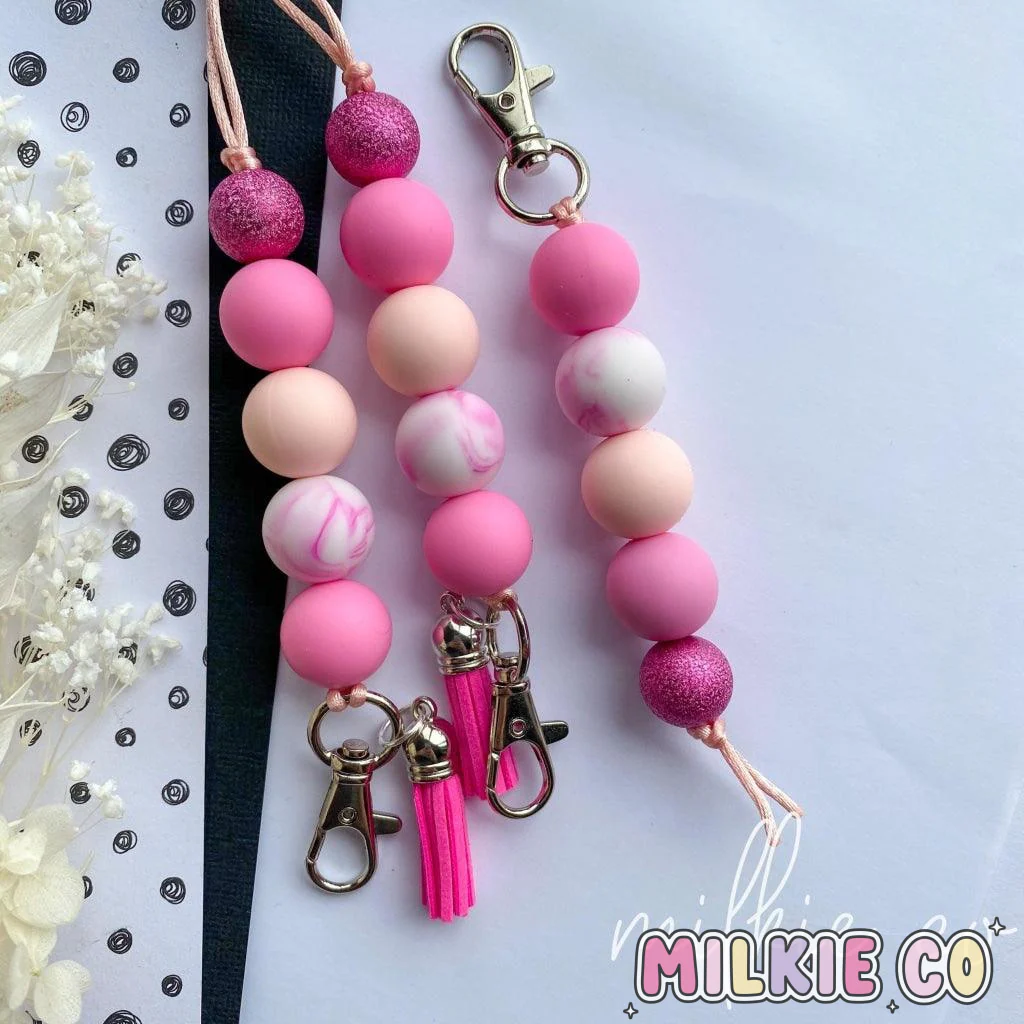 Aria Beaded Keychain