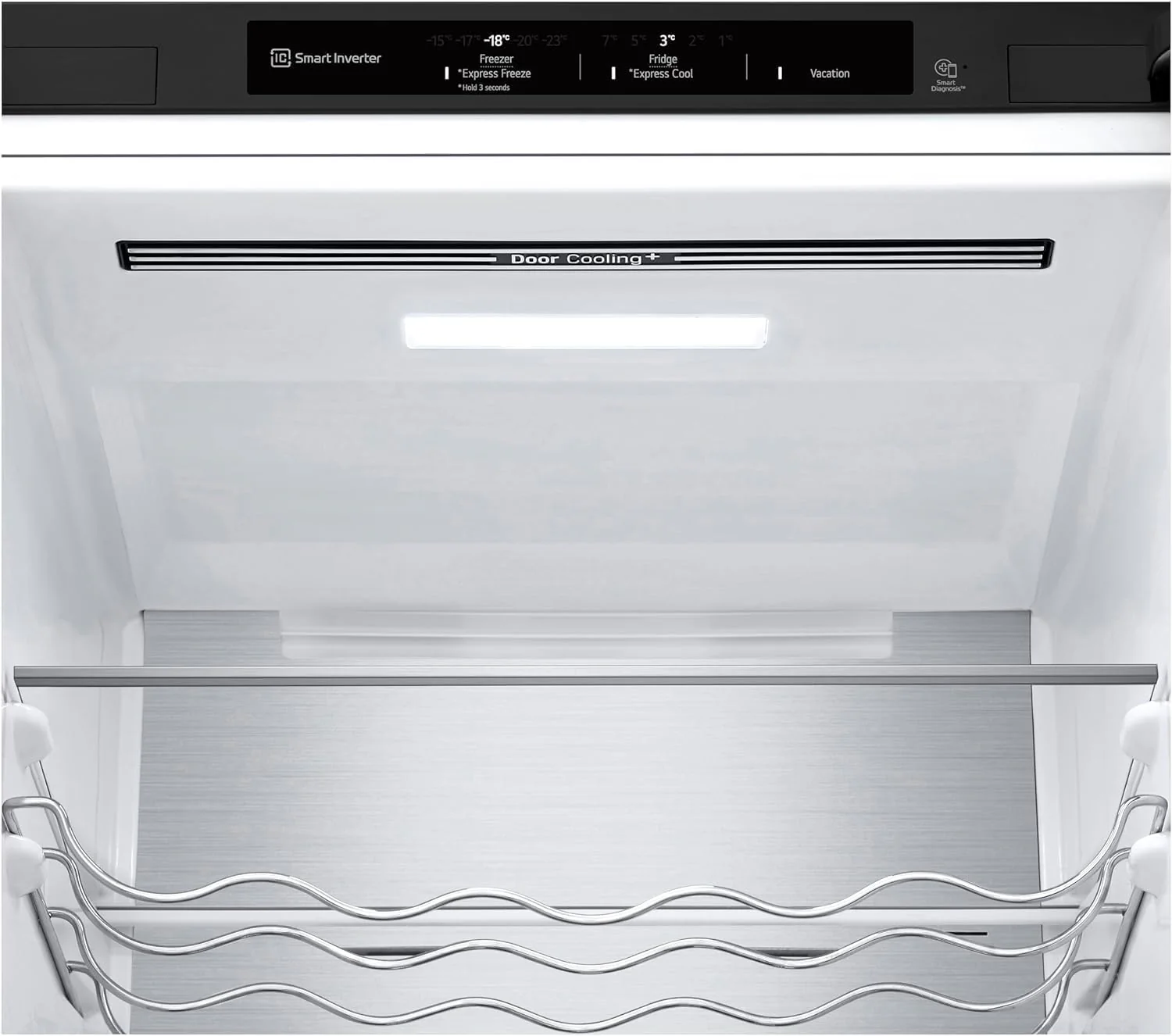 LG GBV22NCCEP Kühl-/Gefrierkombination – Smart Inverter Compressor, Total No Frost, Modern Flat Door Design, Matt Schwarz Metallic, Energieeffizienz A