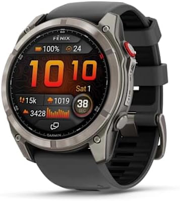 Garmin fēnix 8 Pro 51 mm, LTE Premium Multisport GPS Smartwatch, touch screen AMOLED, tecnologia inReach integrata, funzioni avanzate di salute e allenamento, torcia a LED, durata della batteria fino