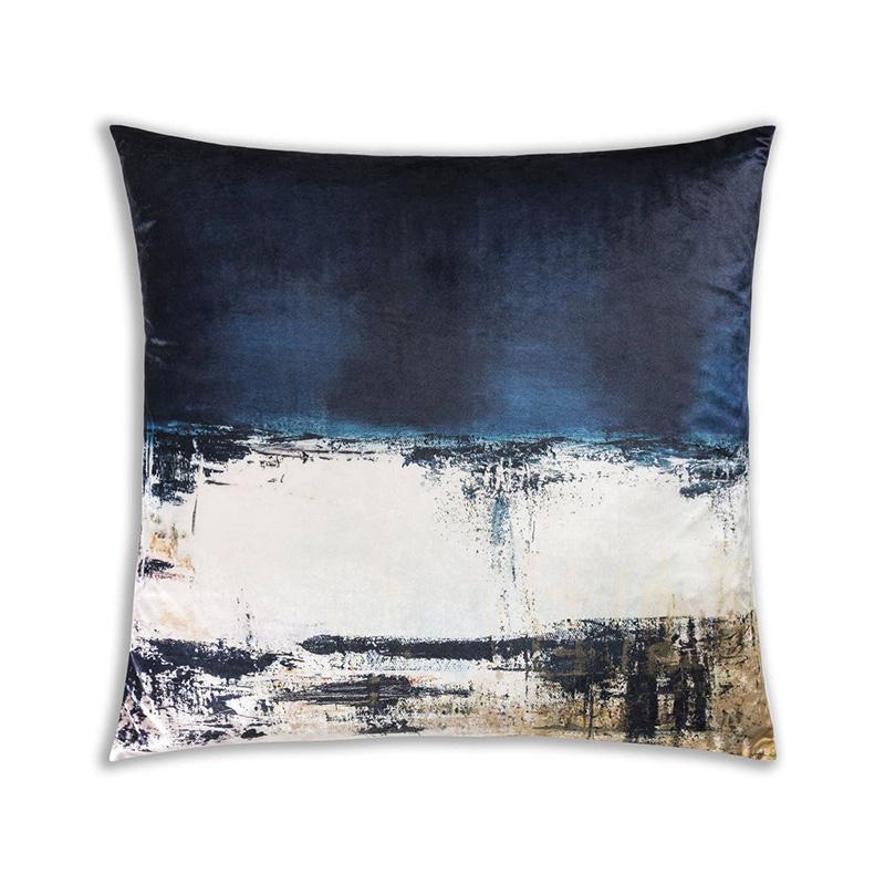 Bali Blue Watercolor Pillow