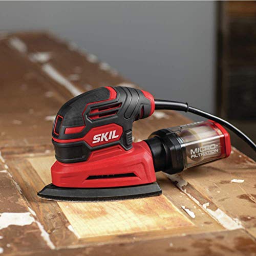 SKIL Levigatrice per dettagli con filo, include 3 pezzi di carta abrasiva e scatola per la polvere – SR250801 : Amazon.it: Fai da te