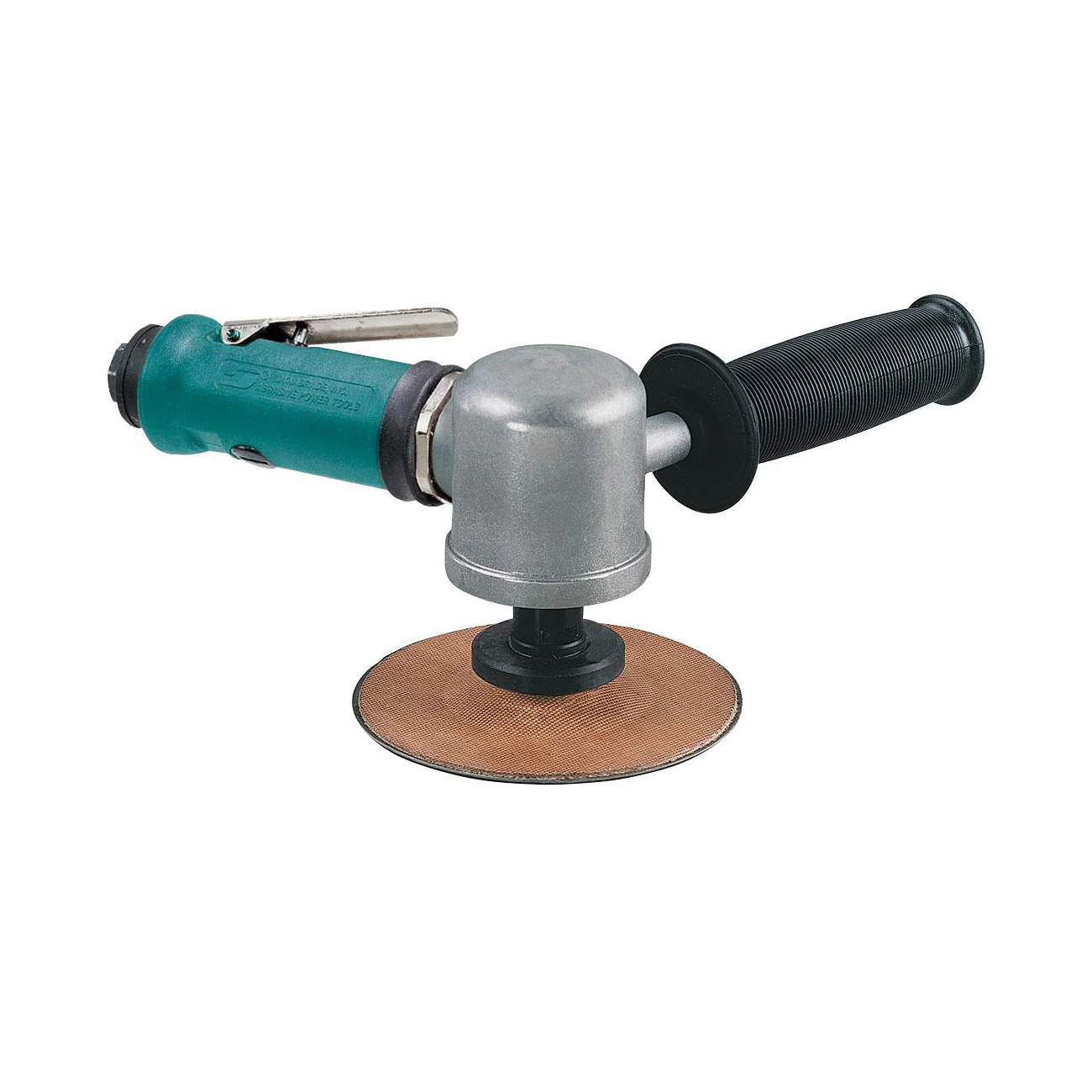 Dynabrade 52515  ~  4-1/2 Inch Diameter Right Angle Disc Sander .55 Hp 15000 Rpm Gearless Rear Exhaust 5/8 11 Inch Female Pad