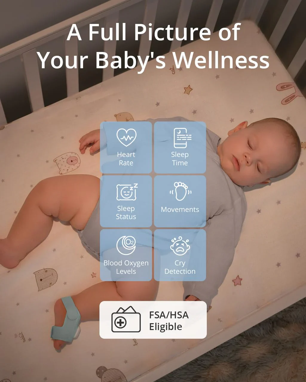 eufy Baby Smart Sock S320 bébiőr 2K kamerával