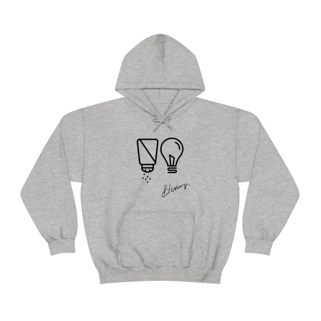 Salt and Light Christian Streetwear Hoodie | Oversize Aesthetic Faith Sweater for Worship God | Christian Gift for Him for Her