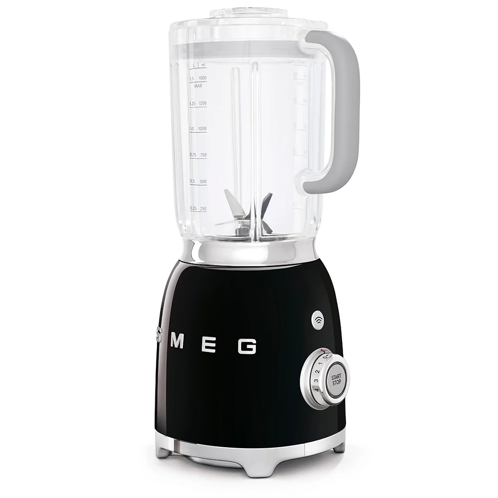 Smeg Frullatore Nero – Design Anni ’50, Modello BLF03BLEU