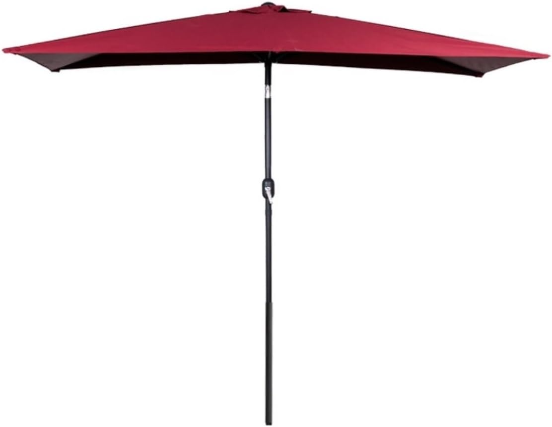 Garten Parasols Parasol Rechteck Patio Außenwasser mit Kurbel für Garten Hinterhof Schwimmbad Strand Regenschirm Schatten Außen -Parasole