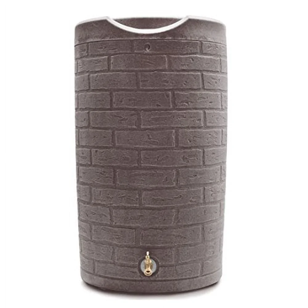 Good Ideas IMP-D50-DAR Impressions Downton Rain Saver Rain Barrel, 50 Gallon, Dark Granite
