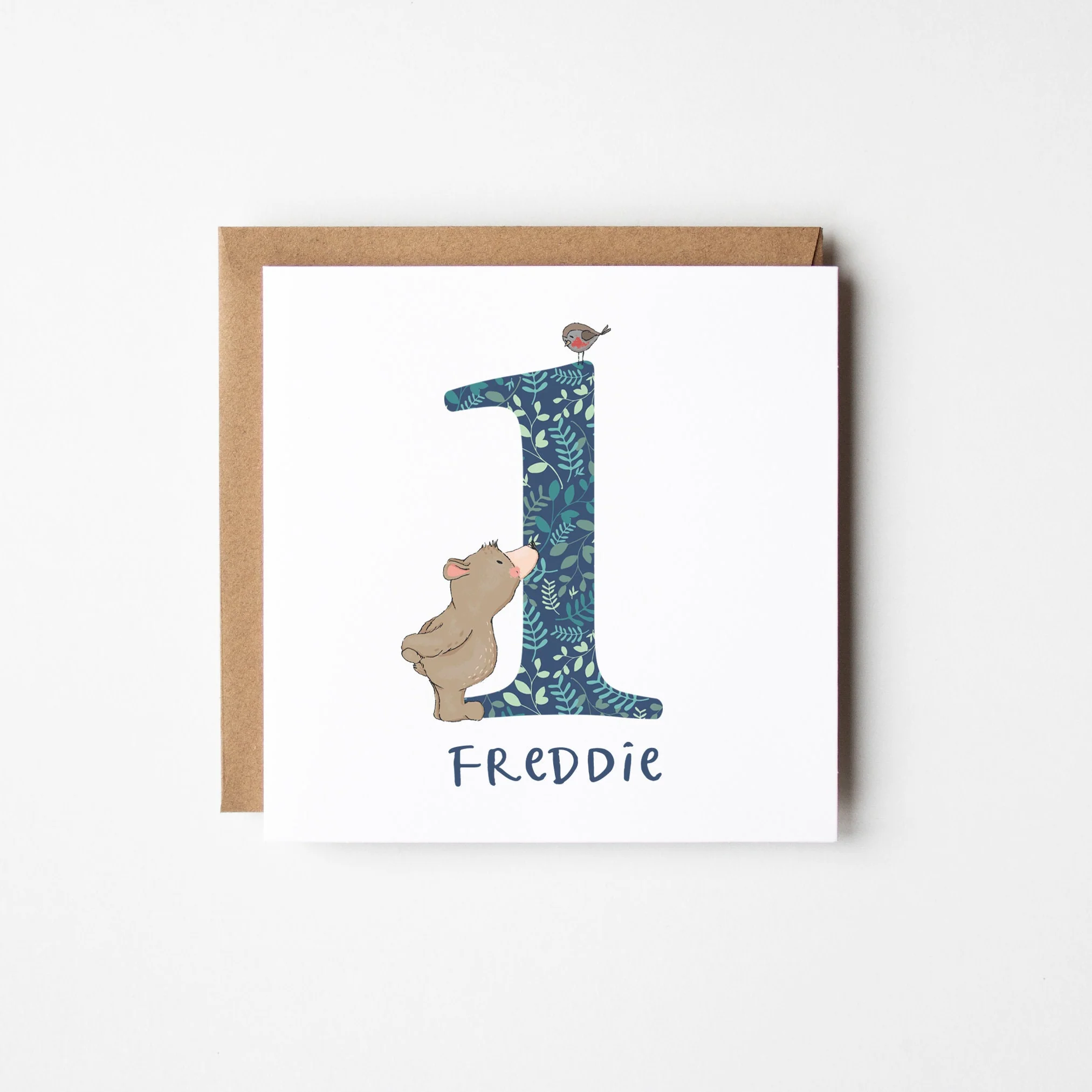 Bear��s Personalised 1st Birthday Card ? First Birthday Card ? 1st Birthday Card ? 1st Birthday Boy ? 1st Birthday Girl