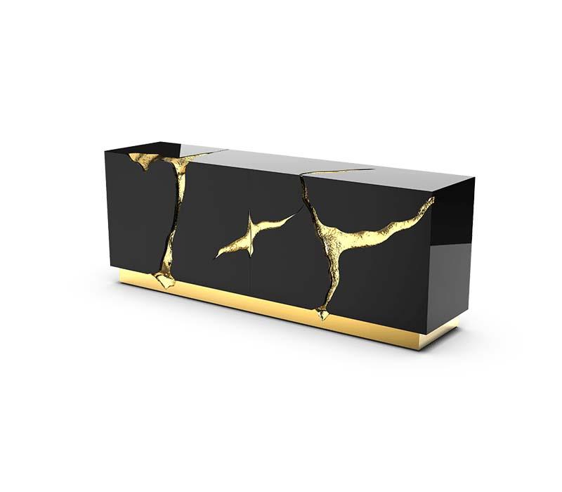 Lapiaz Black Sideboard