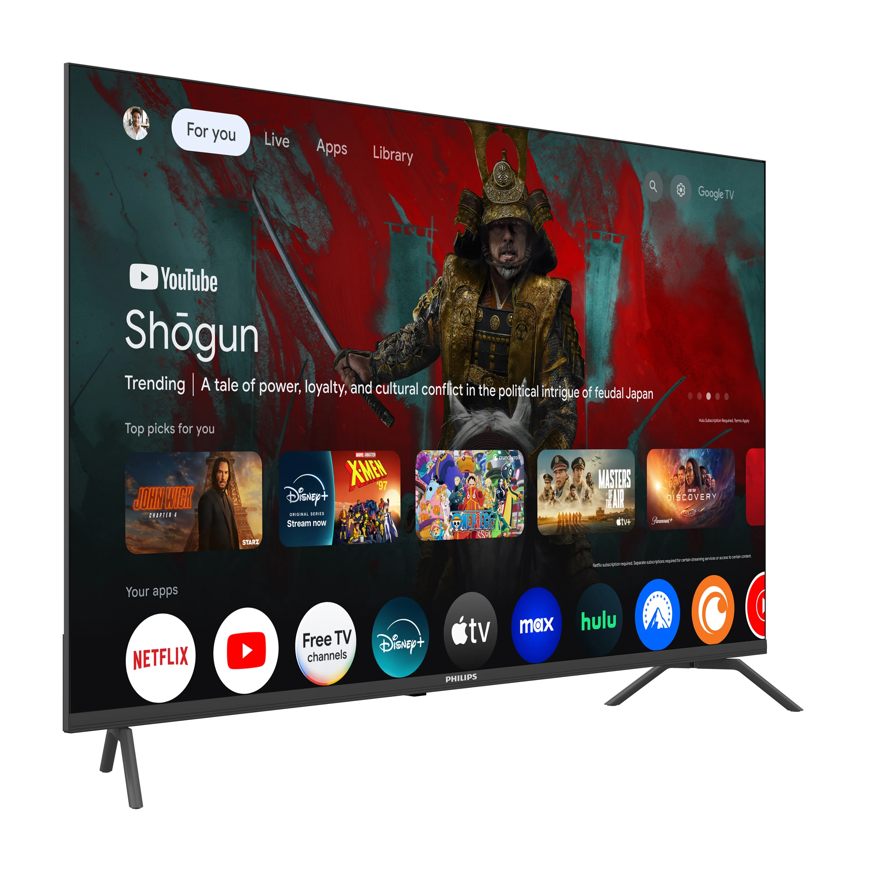 Philips 60?? Class 4K Ultra HD (2160p) Google Smart LED TV (60PUL7555/F7)