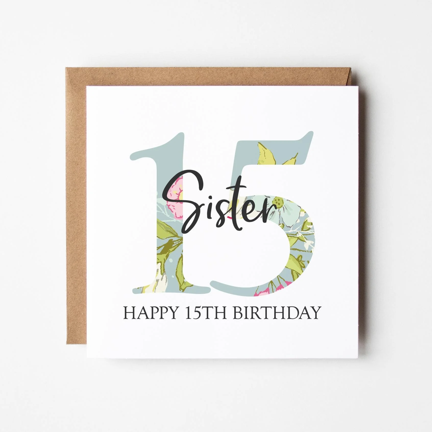 Personalised 11-19 Birthday Card ? Girl's Birthday Card ? 11th, 12th, 13th, 14th, 15th, 16th, 17th, 19th Birthday Card