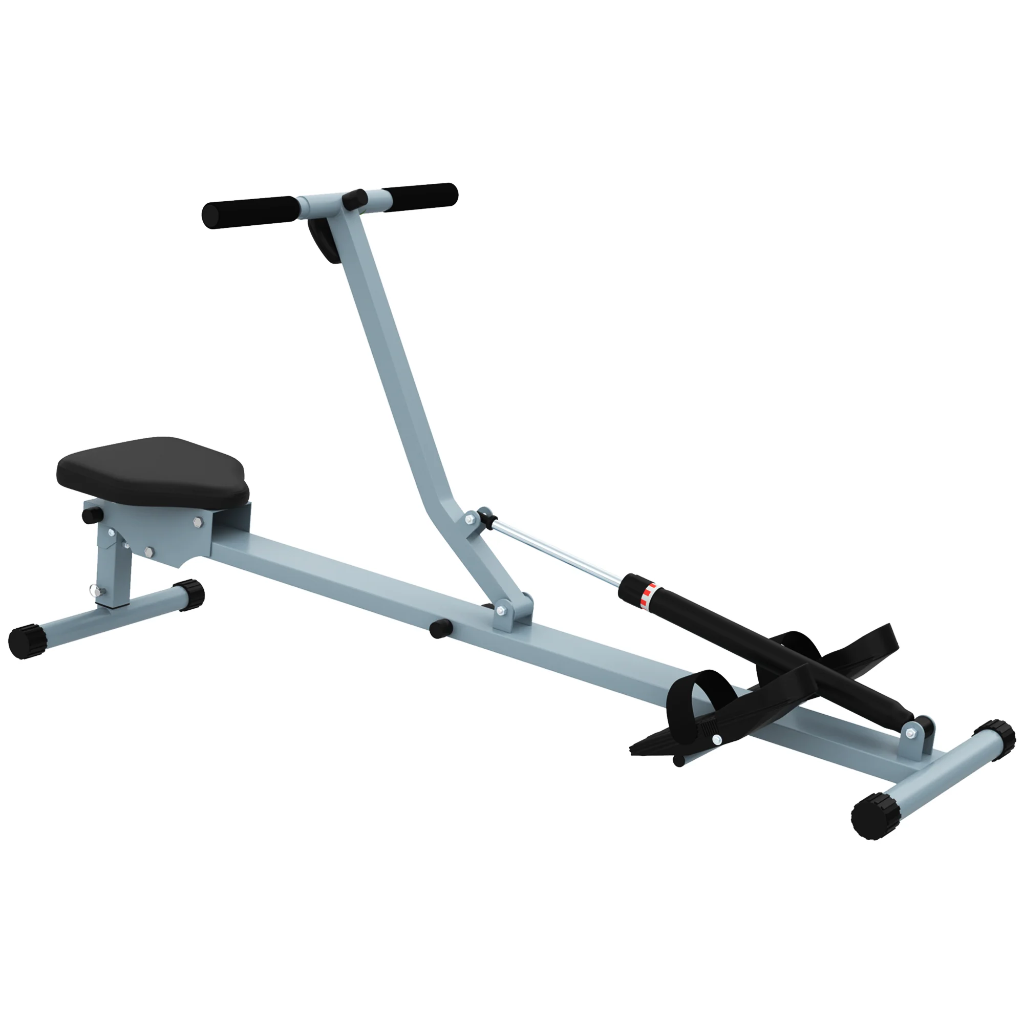 HOMCOM Rudergerät Heimtrainer mit LCD-Display, verstellbarer Widerstand