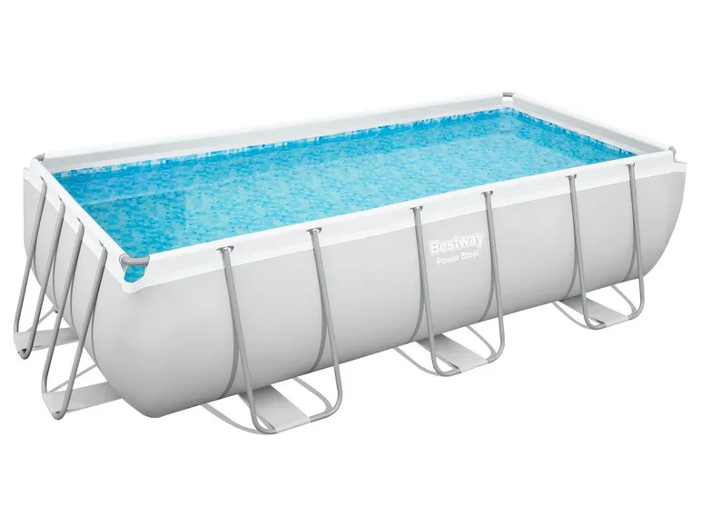 Power Steel™ Frame Pool Komplett-Set, eckig