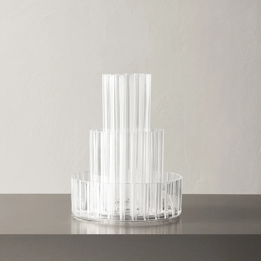 Cut In Number Striped Bowl