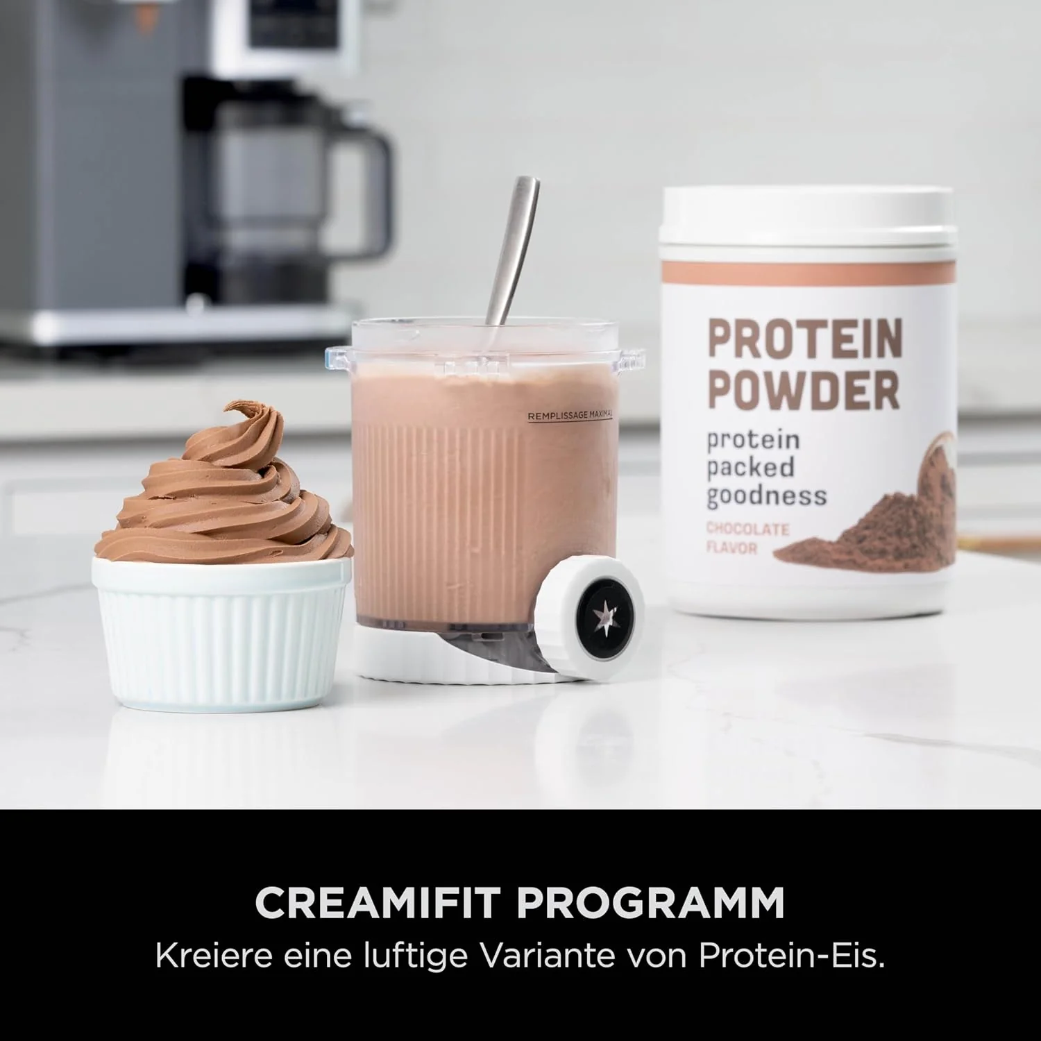 Ninja CREAMi Scoop & Swirl fagylaltkészítő gép, 2 tárolóval, 13 funkcióval, fagylalt, lágyfagylalt, gelato, szorbet, turmixok és még sok más készítéséhez, mix-in funkcióval, platina ezüst, NC701EU