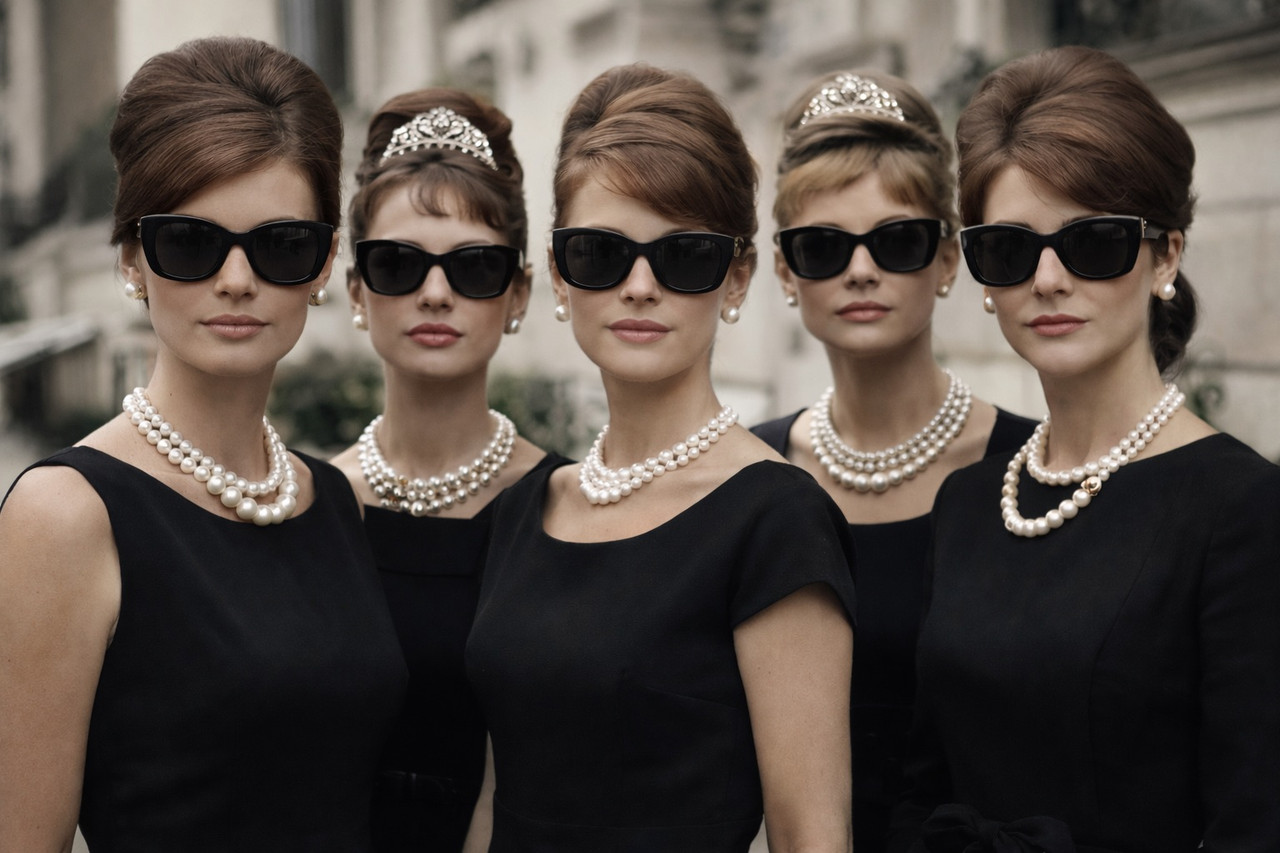 Black Jackie Oversized Sunglasses WS1138D