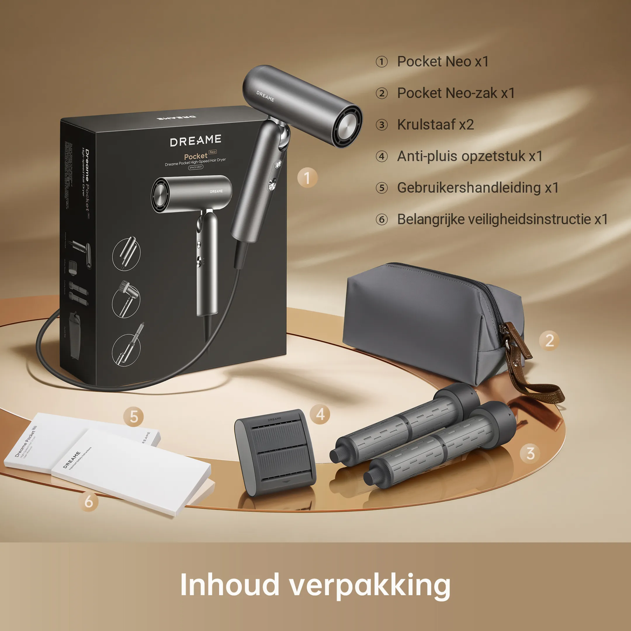 Dreame Haardroger Hair Pocket Neo Grey - 2026 New version