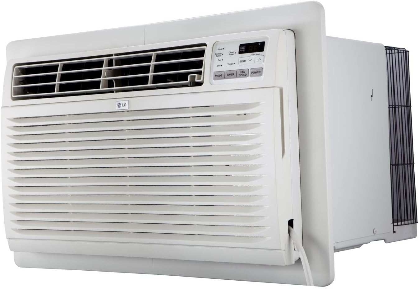 LG 10,000 BTU Through the Wall Air Conditioner, 115V, Cools up to 440 Sq. Ft. for Bedroom, Living Room, Apartment, with Remote, 3 Cool & Fan Speeds, Wall AC Unit, White