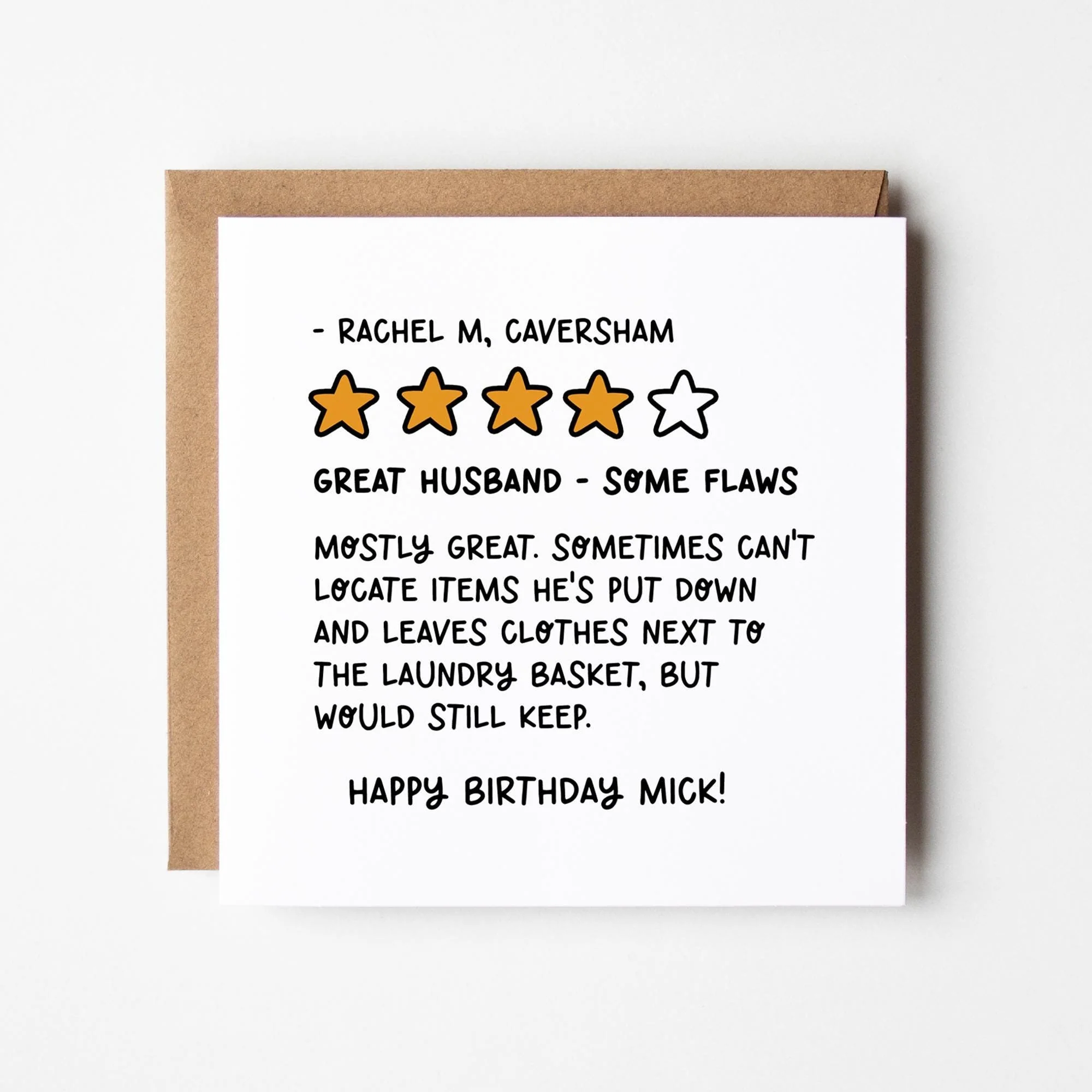 Funny Husband Birthday Card a?�� Husband Review Card a?�� Personalised Birthday Card For Husband a?�� Birthday Card For Husband a?��