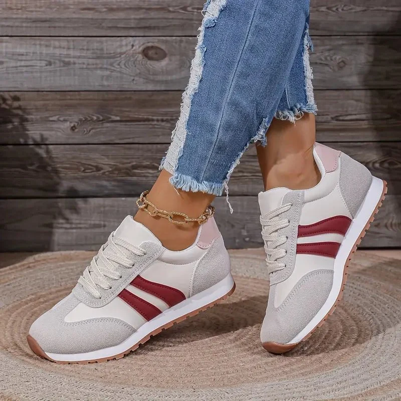Women��s Cushioned Walking Shoes Colour-Block Design for Comfort and Style