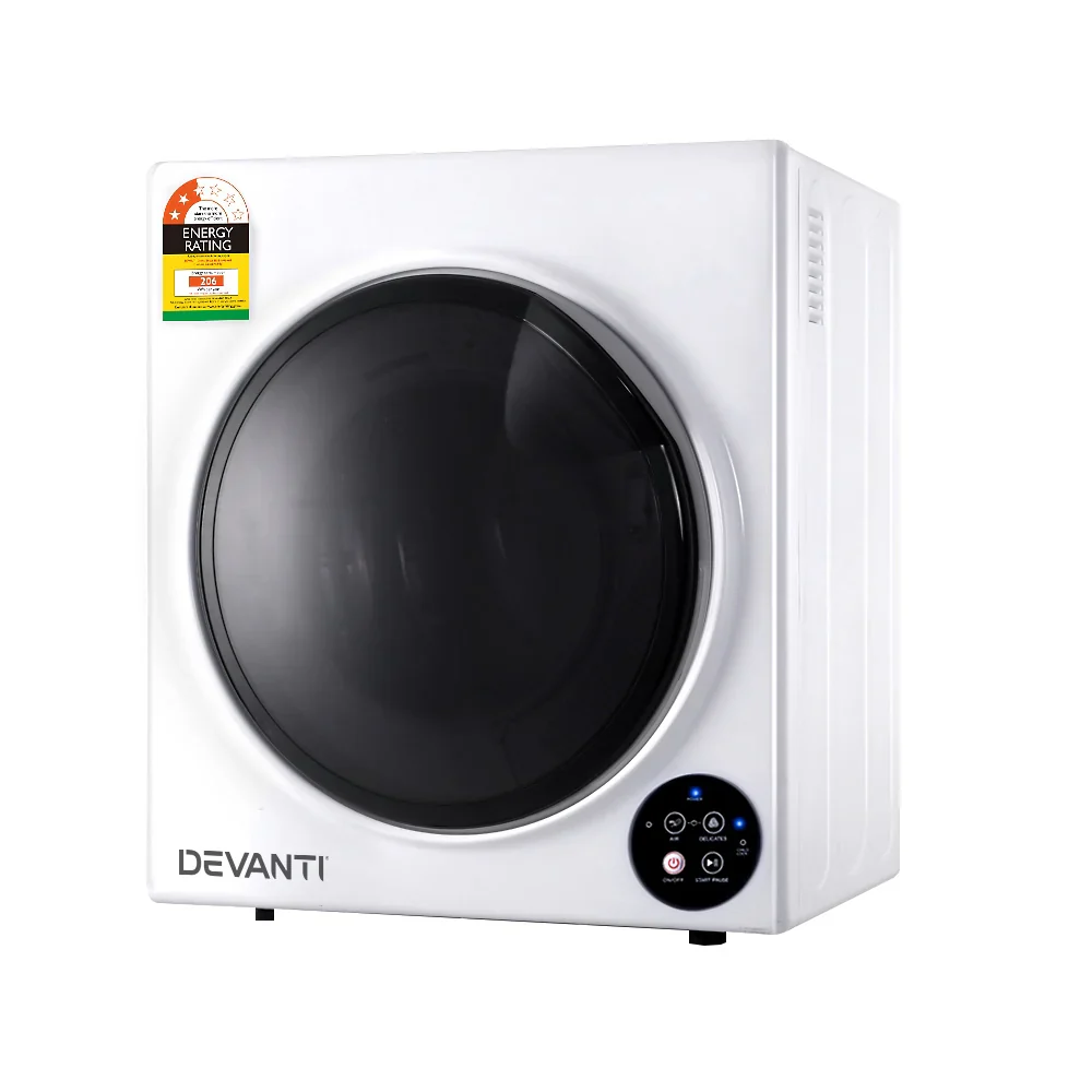 Devanti 5 kg-os teljesen automata fekete szárítógép