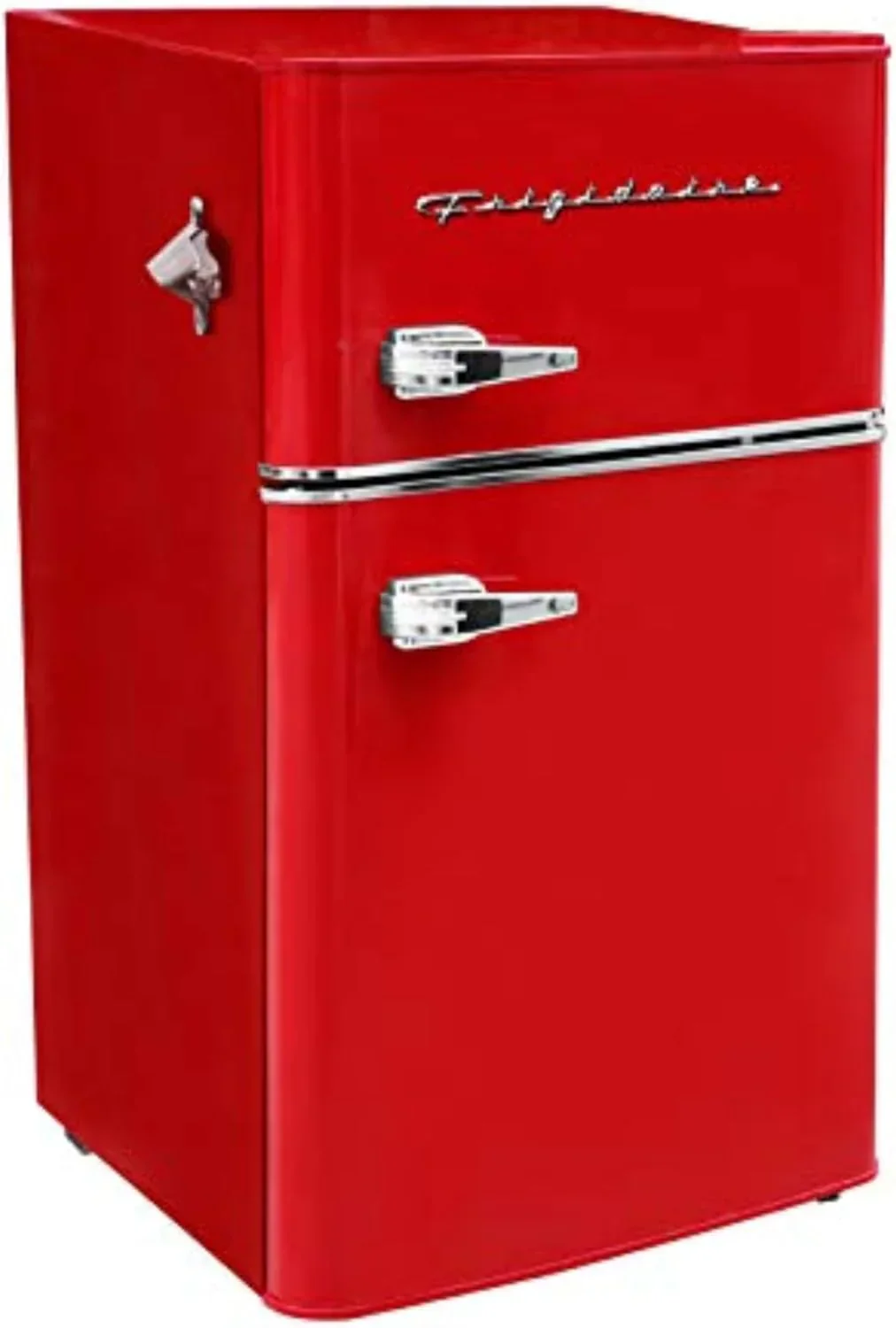 Frigidaire Retro Mini Fridge with Freezer & Side Bottle Opener-Small 2 Door Refrigerator for Office Bar or College Dorm Room-3.1 Cu Ft – 19”"D x 20.5" W x 33.5" H
