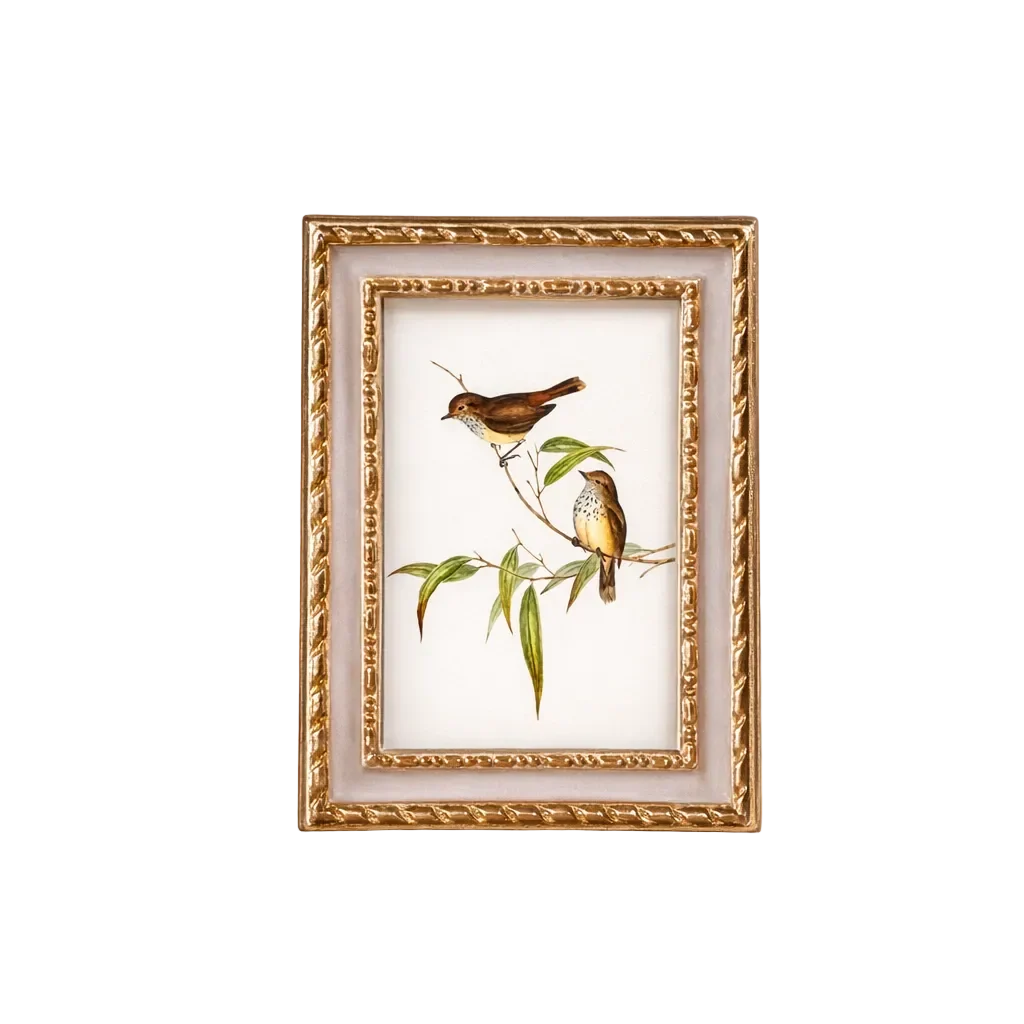 Pale Pink & Gold Rectangle Photo Frame