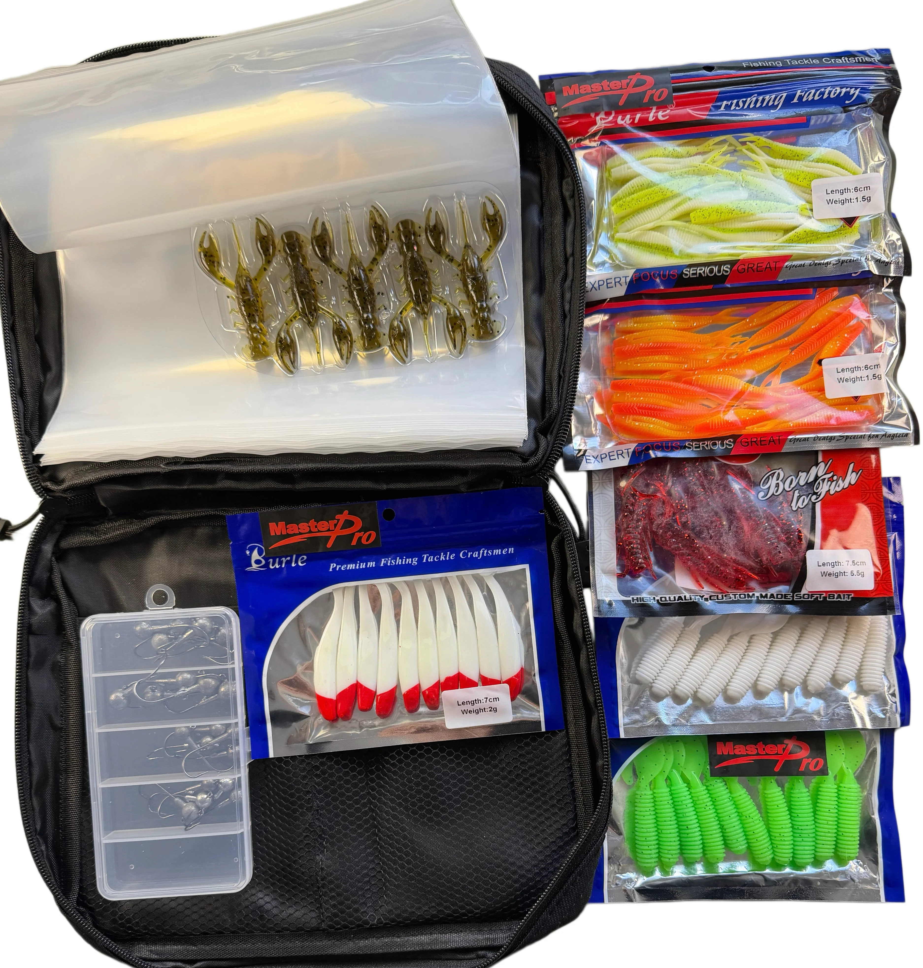 🎣 WEEKEND SPECIAL �?LIMITED STOCK! MASTERPRO Estuary Soft Plastic Wallet Kit  Everything You Need for Estuary Fishing �?Now Only $49.90!