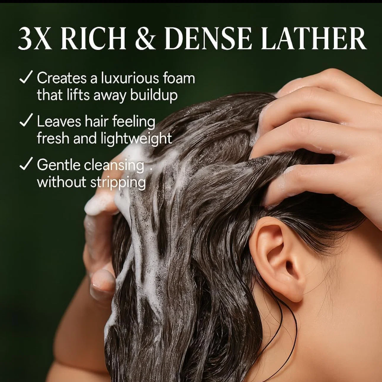 Nature soap - Seven green - Usman Grass - 12 herbal plant shampoo bar - anti hair loss