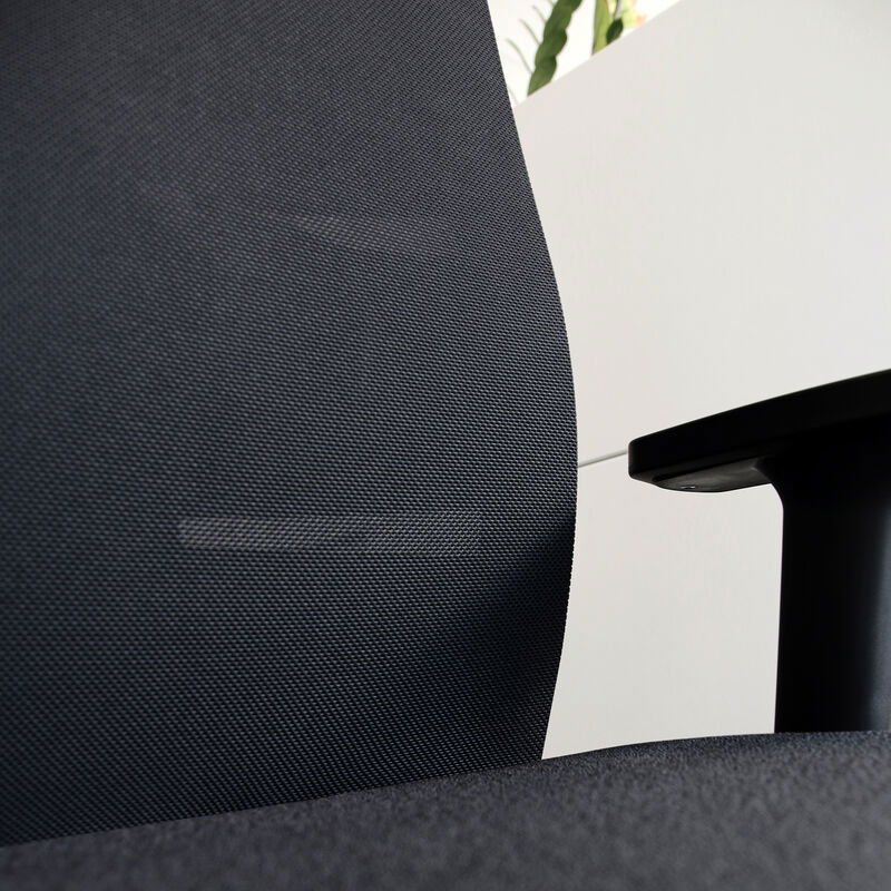 Sedia da ufficio ergonomica lento Agilis MT12 con base nera - Garanzia 30 anni - Made in Germany