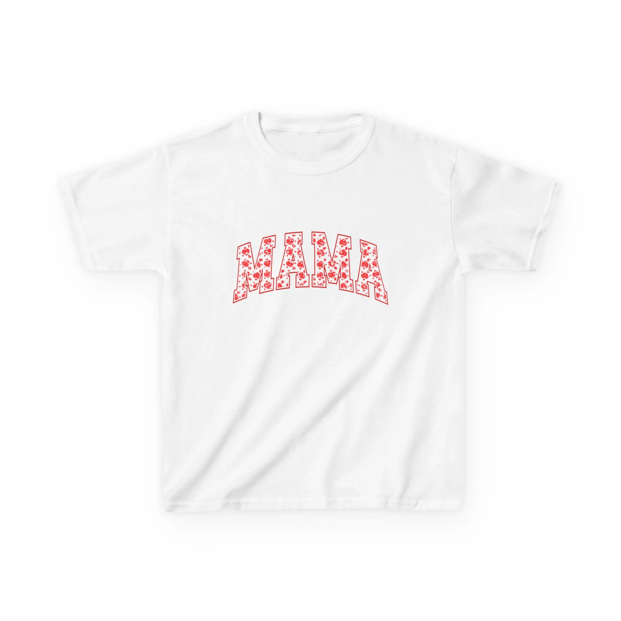 Mama Floral Kids Tee | Pink Flower Lettering