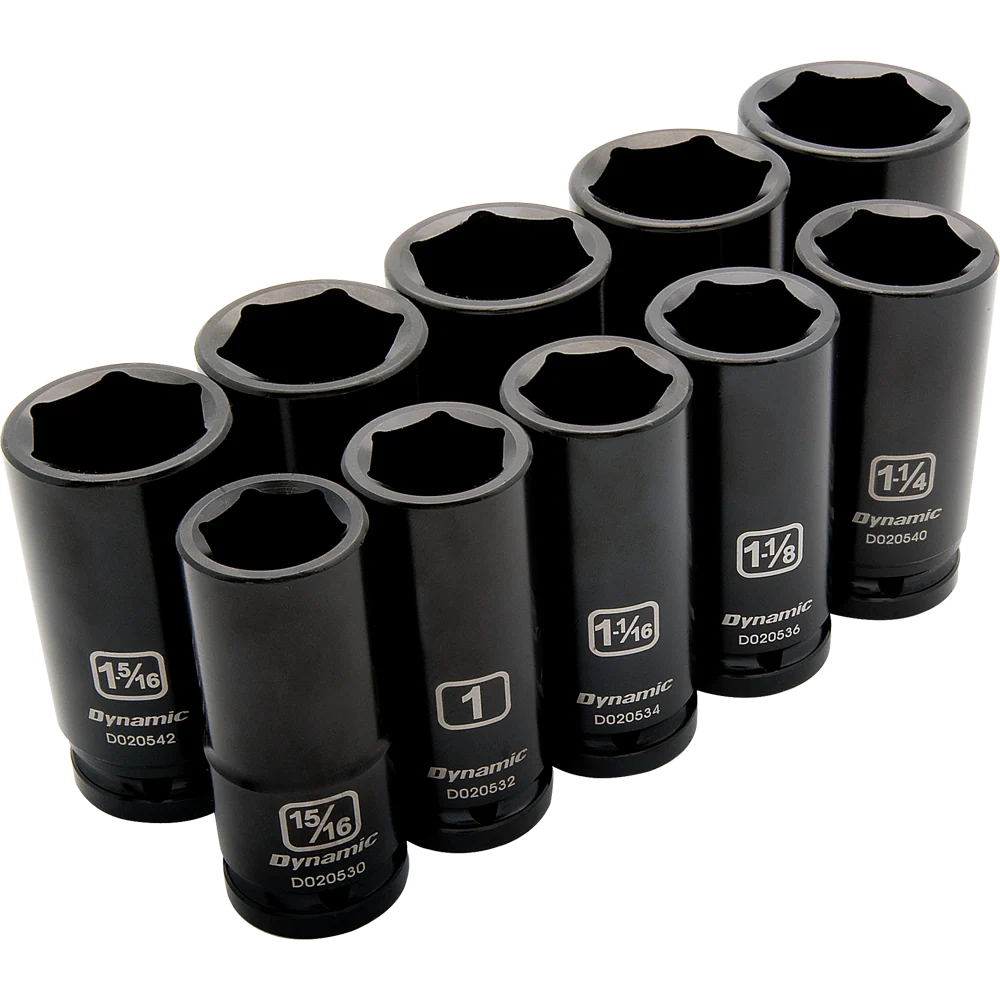 Dynamic D021001  ~  3/4D 10 Pc 6 Point Deep Imperial Sae Socket