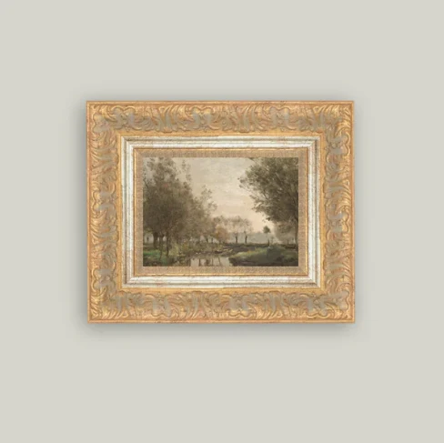 The Creek Framed Antique Inspired Art