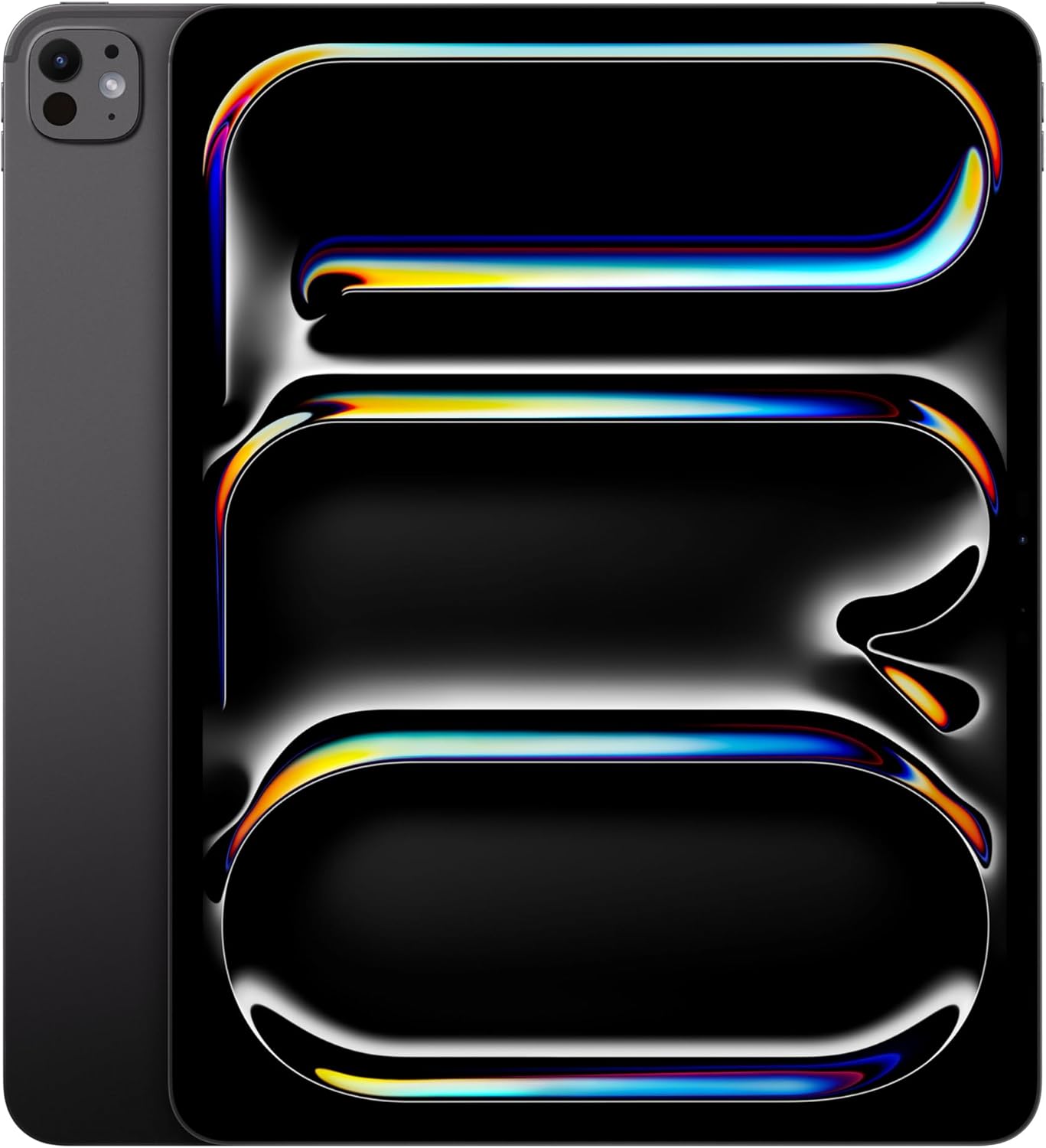 Apple iPad Pro 13'': Chip M4 Progettato per Apple Intelligence, display Ultra Retina XDR, 512GB, fotocamera frontale e posteriore da 12MP, Wi-Fi 6E, un giorno intero di batteria – Nero siderale