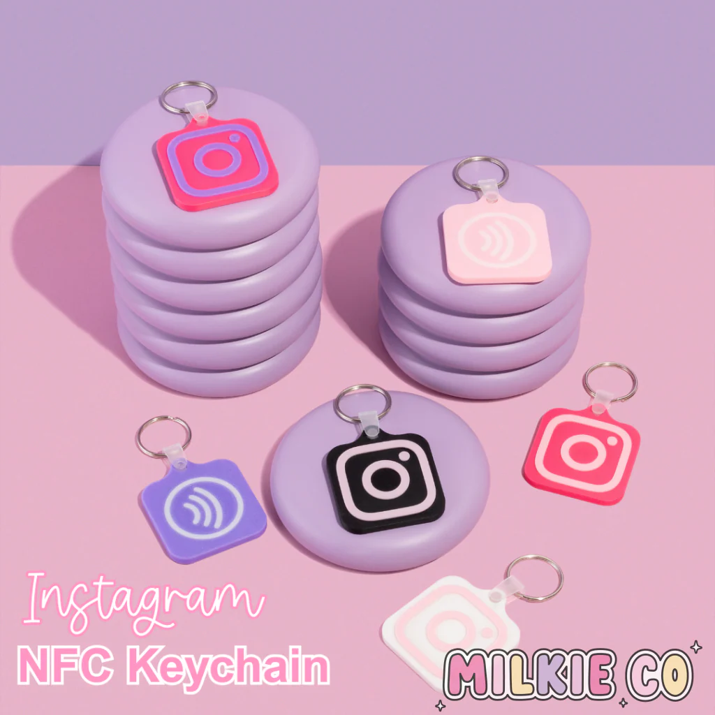 NFC Instagram Keychain
