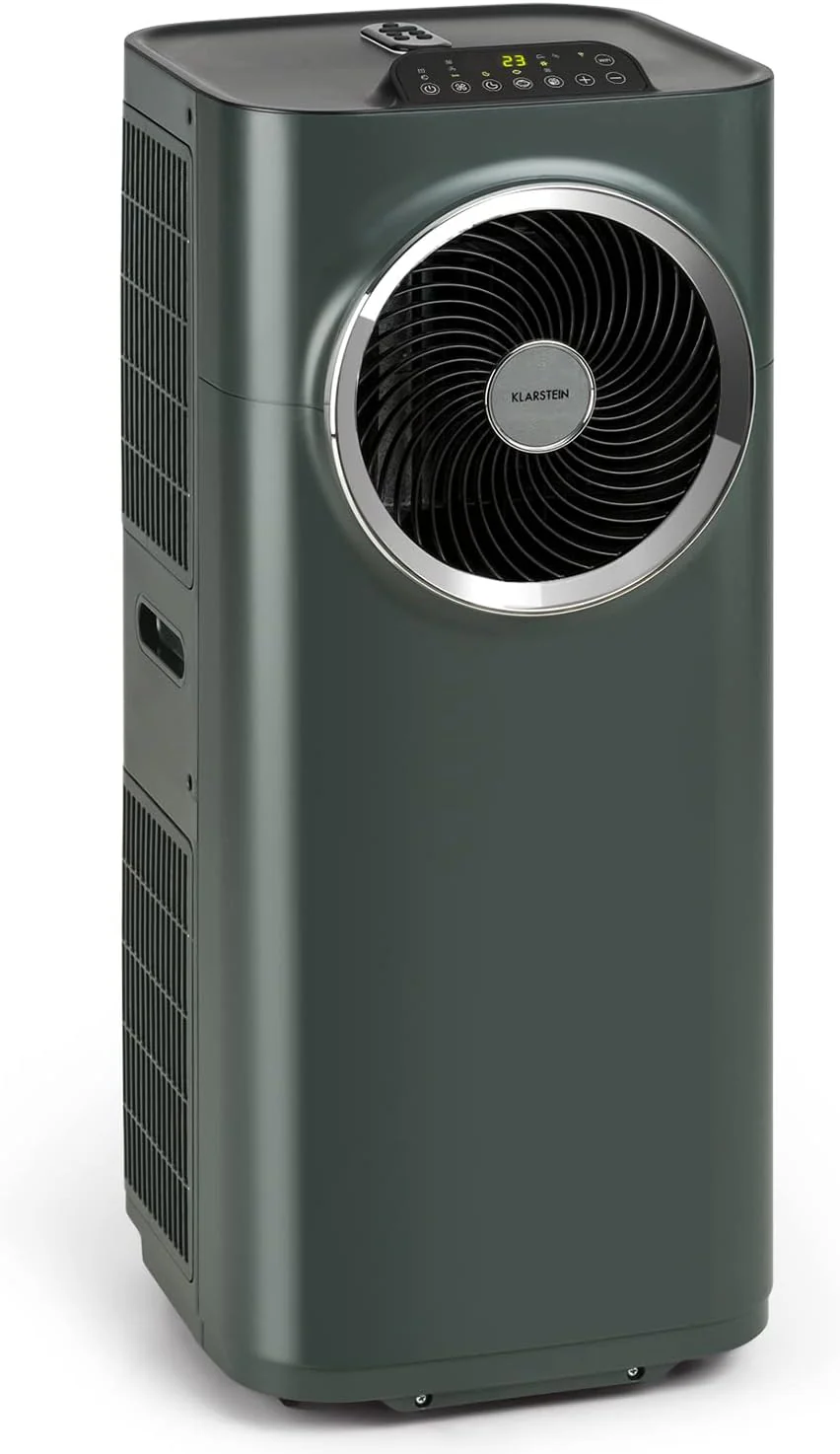 Klarstein Mobile Klimaanlage mit Abluftschlauch, 5-in-1 Klimagerät, Ventilator, Luftentfeuchter, Luftreiniger & Nachtmodus, App-Steuerung, Kleine & Portable, für Wohnung & Büro, 12000 BTU