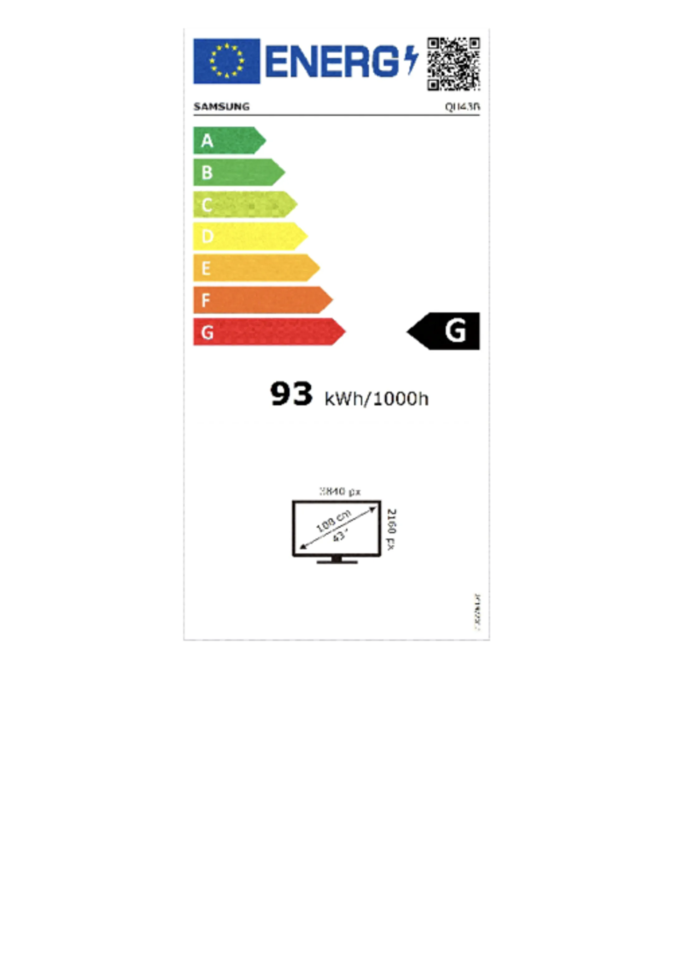 Samsung QH43B LH43QHBEBGCXEN