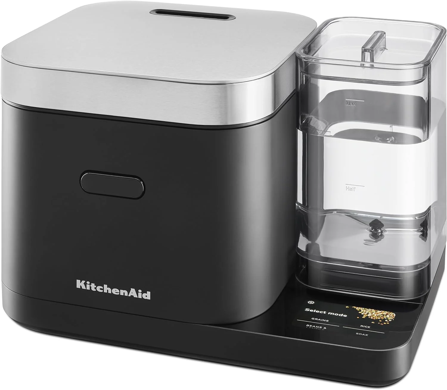 KitchenAid KGC3155BM 8 csészés gabona- és rizsfőző beépített mérleggel és késleltetett főzési funkcióval