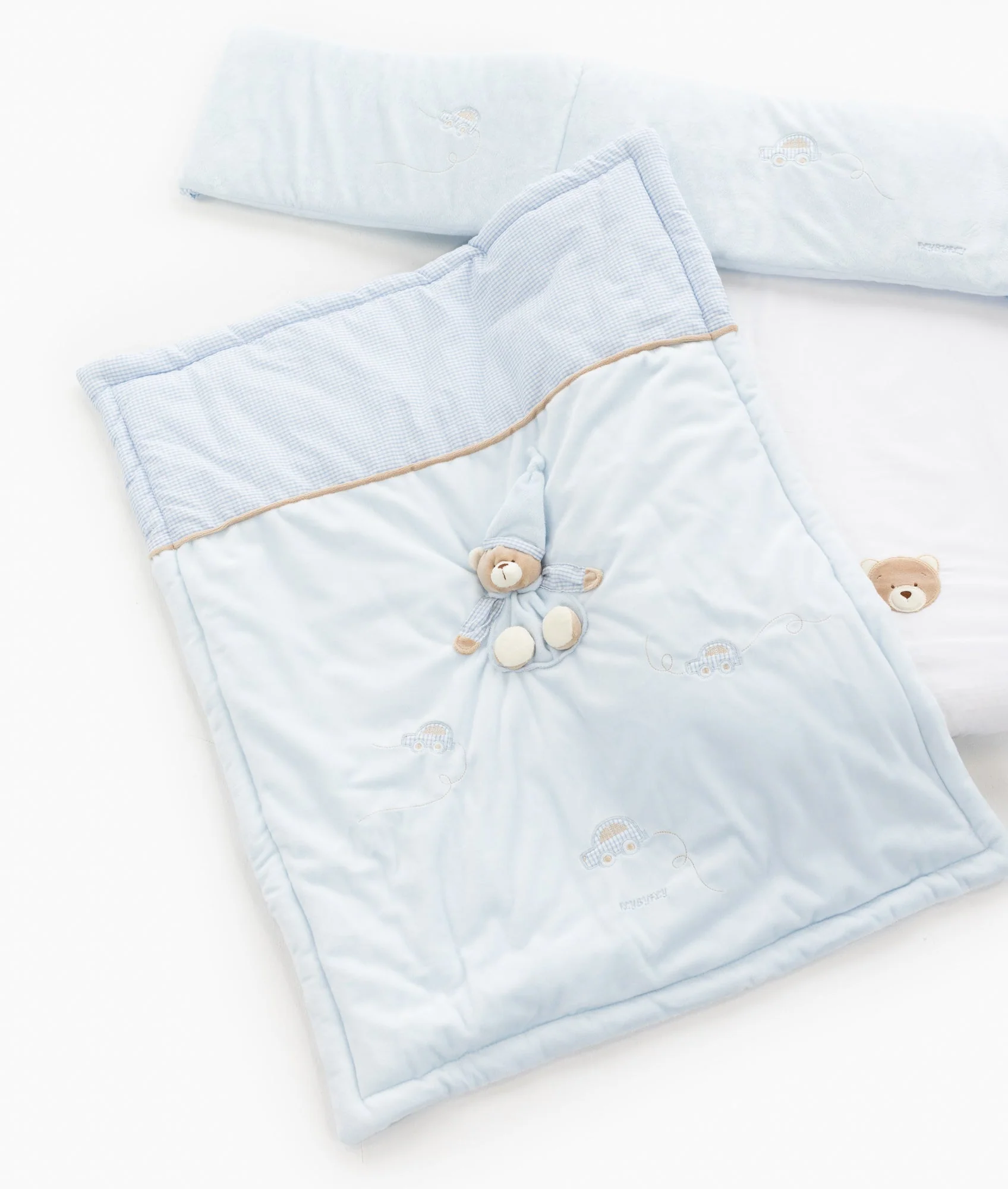 3pc Bassinet Bedding Set | Blue