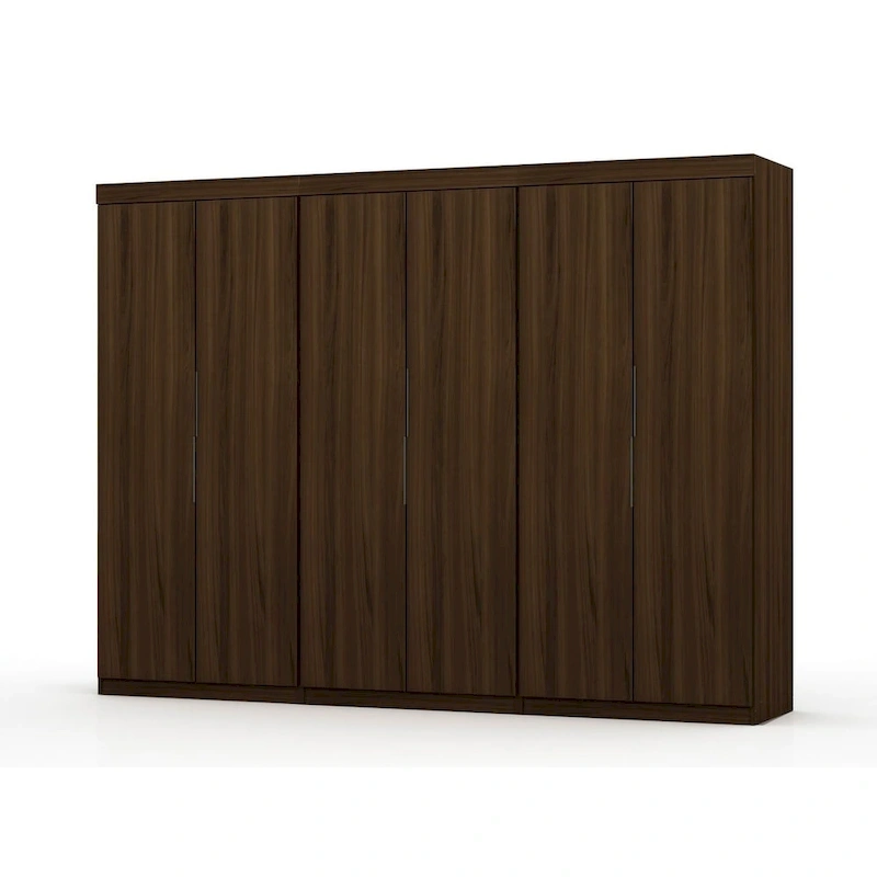 Mulberry 2.0 Modern 3 Sectional 6 Drawer Wardrobe Closet Set of 3