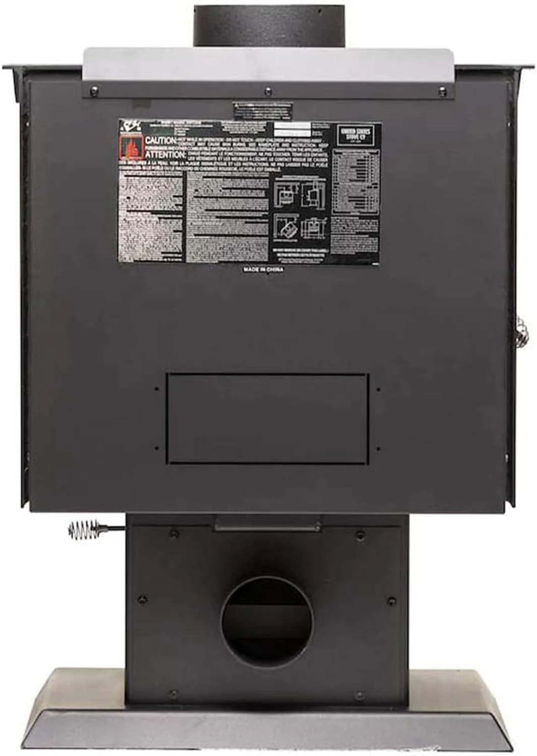 Ashley Hearth AW1120E-P Wood Stove, 68,000 BTUs, 1200 Sq. Ft. Heating, Pedestal Base, EPA Certified