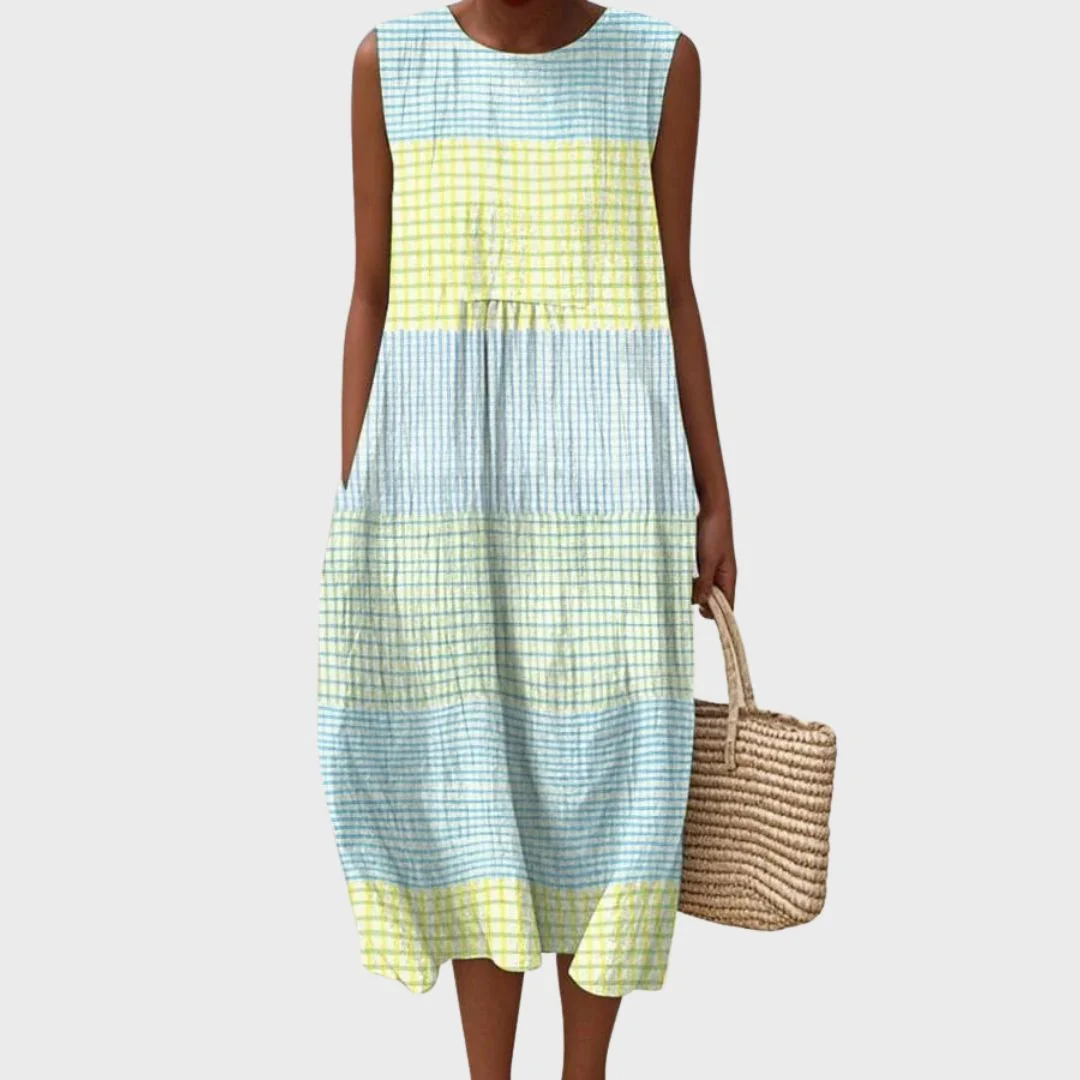 Womena??s Knee-Length Dress Relaxed Fit Elegant Design