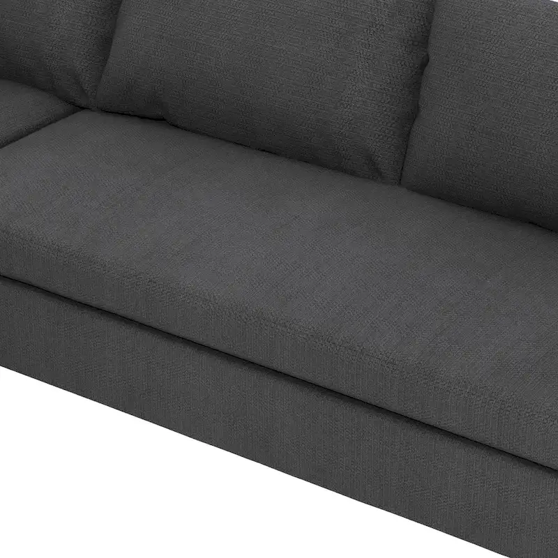 Modular Sectional Sofa, Reversible U Shaped Chenille Couch Set