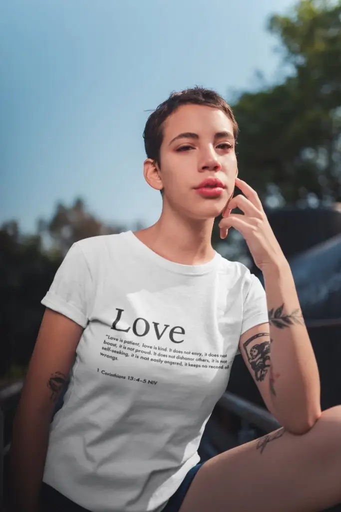Love Christian Shirt | Cute & Inspirational Bible Tee| Trendy Tshirt for Gift and Church
