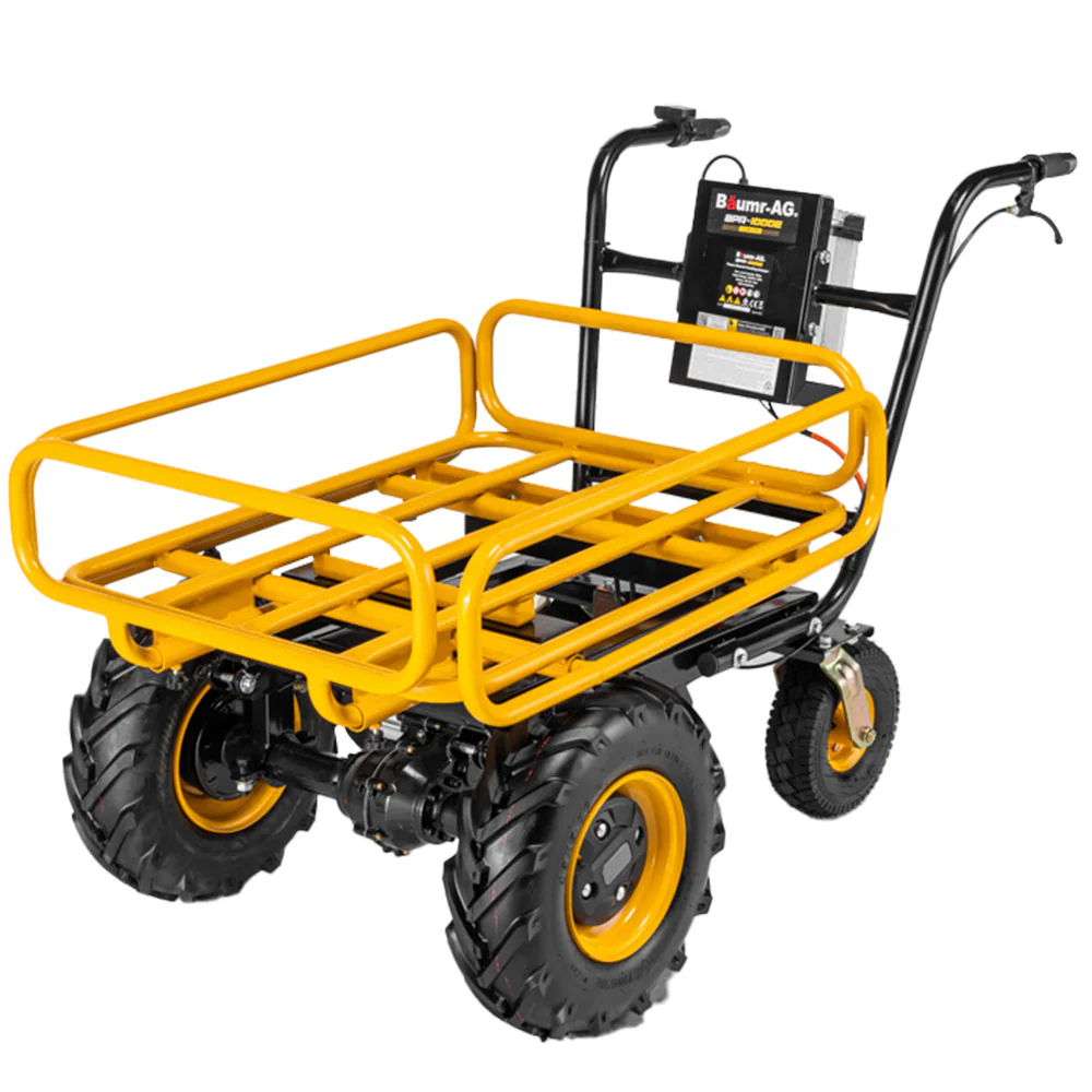 Baumr-AG 40 V akkumulátoros anyagmozgató önjáró talicska motoros elektromos, 300 kg teherbírású